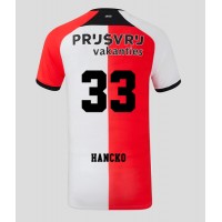 Fotbalové Dres Feyenoord David Hancko #33 Domácí 2024-25 Krátký Rukáv